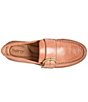 Color:Cognac Brown - Image 6 - Contessa Leather Buckled Strap Lug Sole Loafers