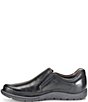Color:Black - Image 4 - Men's Nigel Leather Slip-Ons