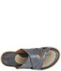 Color:Navy - Image 6 - Sorja Sport Leather Thong Sandals