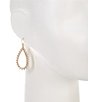 Color:Gold - Image 2 - Borrowed & Blue by Southern Living Stone Teardrop Crystal Drop Earrings