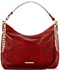 Color:Red - Image 1 - Glissandro Collection Heather Red Leather Shoulder Bag