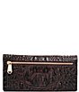 Color:Cocoa - Image 2 - Melbourne Collection Ady Crocodile-Embossed Wallet