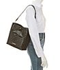 Color:Black - Image 4 - Melbourne Collection Celina Bucket Shoulder Bag