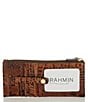 Color:Pecan - Image 2 - Melbourne Collection Leather Crocodile-Embossed Wallet