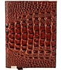 Color:Pecan - Image 2 - Melbourne Collection Crocodile Embossed Leather Journal