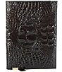 Color:Black - Image 1 - Melbourne Collection Crocodile Embossed Leather Journal