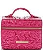 Color:Paradise Pink - Image 1 - Melbourne Collection Paradise Pink Small Charmaine Travel Leather Makeup Bag