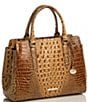 Color:Toasted - Image 4 - Ombre Melbourne Collection Small Finley Toasted Almond Satchel Bag
