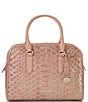 Color:Cashmere Pink - Image 1 - Tenor Collection Marissa Cashmere Pink Leather Satchel Bag