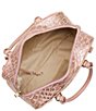 Color:Cashmere Pink - Image 3 - Tenor Collection Marissa Cashmere Pink Leather Satchel Bag