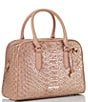 Color:Cashmere Pink - Image 4 - Tenor Collection Marissa Cashmere Pink Leather Satchel Bag