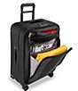 Color:Black - Image 3 - ZDX 26#double; Medium Expandable Spinner Suitcase