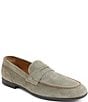 Color:Taupe - Image 1 - Men's Silas Suede Penny Loafers