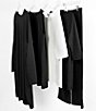 Color:Black - Image 5 - Damien Ponti Crew Neck Long Dolman Sleeve Oversized Tunic
