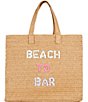 Color:Sand Pink Rainbow - Image 1 - Beach To Bar Straw Shoulder Bag