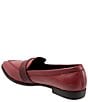 Color:Plum - Image 3 - Bristol Leather Pointed Toe Flat Loafers