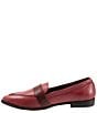 Color:Plum - Image 4 - Bristol Leather Pointed Toe Flat Loafers