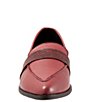 Color:Plum - Image 5 - Bristol Leather Pointed Toe Flat Loafers