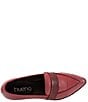Color:Plum - Image 6 - Bristol Leather Pointed Toe Flat Loafers