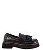 Color:Black - Image 2 - Gillian Leather Tassel Platform Loafers