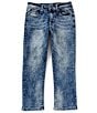 Color:Belasco Wash - Image 1 - Big Boys 8-20 Evan Slim Straight Faded Wash Jeans