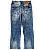 Color:Belasco Wash - Image 2 - Big Boys 8-20 Evan Slim Straight Faded Wash Jeans