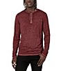 Color:Cranberry - Image 1 - Kaduk Long-Sleeve Henley T-Shirt