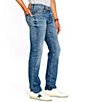 Color:Indigo - Image 3 - Six Straight Fit Medium Wash Jeans