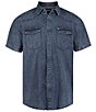 Color:Midnight Blue - Image 1 - Somba Denim Button Down Shirt