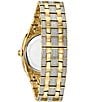 Color:Two Tone - Image 3 - Men's Crystal Pave Two Tone Bracelet Watch