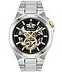 Color:Silver - Image 1 - Men's Maquina Automatic Stainless Steel Bracelet Watch