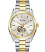 Color:Two Tone - Image 1 - Men's Surveyor Classic Automatic Two Tone Stainless Steel Bracelet Watch