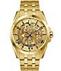 Color:Gold - Image 1 - Men's Sutton Automatic Gold Tone Stainless Steel Bracelet Watch