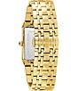 Color:Gold - Image 3 - Modern Quadra Collection Men's Analog Gold Tone Stainless Steel Bracelet Watch