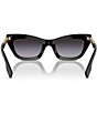 Color:Black - Image 4 - Women's 51mm Cat Eye Sunglasses