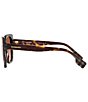 Color:Brown - Image 3 - Women's BE4393 54mm Plaid Cat Eye Sunglasses