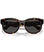 Color:Dark Havana - Image 5 - Women's BE4432U 54mm Dark Havana Round Sunglasses