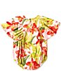 Color:Rosie - Image 2 - Baby Girls Newborn-24 Month Short Sleeve Australian Blooms Bodysuit