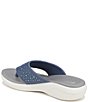 Color:Blue - Image 4 - Cruise Bright Washable Sparkly Thong Sandals