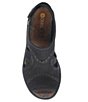 Color:BLACK - Image 6 - Dream Stretch Slingback Washable Wedge Sandals