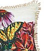 Color:Multi - Image 2 - Botanical Floral Spring Printed and Embellished Throw Pillow