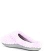 Color:Dusty Lilac - Image 3 - Terry Fold Over Slippers