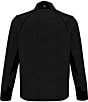 Color:Caviar - Image 2 - Long Sleeve Horizontal Stripe Double Knit Thermal Golf Shirt
