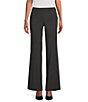 Color:Charcoal - Image 1 - Classic Fit Trouser Leg Stretch Luxe Pants