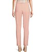Color:Silver Pink - Image 2 - Front Seam Slim Tapered Leg Stretch Twill Ankle Pull-On Pants