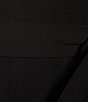 Color:Black - Image 3 - Long Sleeve Crew Neck Tie Waist Scuba Crepe Jumpsuit