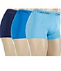 Color:Navy/Artesian Blue/Blue Paradise - Image 1 - Micro Stretch Low Rise Solid Trunks 3-Pack