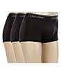 Color:Black - Image 1 - Micro Stretch Low Rise Solid Trunks 3-Pack