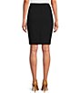 Color:Black - Image 2 - High Rise Luxe Stretch Coordinating Pencil Skirt