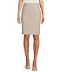 Color:Khaki - Image 1 - High Rise Luxe Stretch Coordinating Pencil Skirt